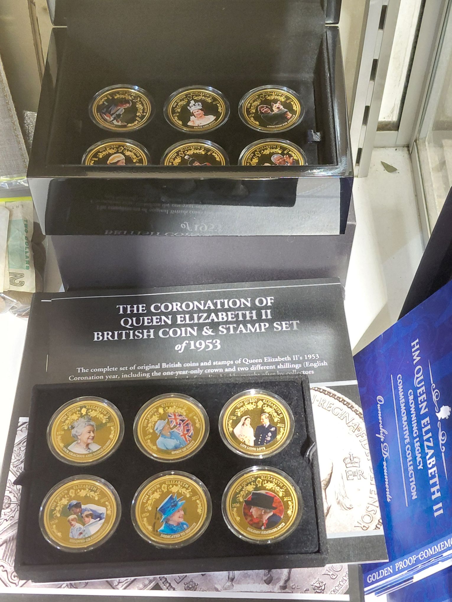 QUEEN ELIZABETH II COINS/STAMPS