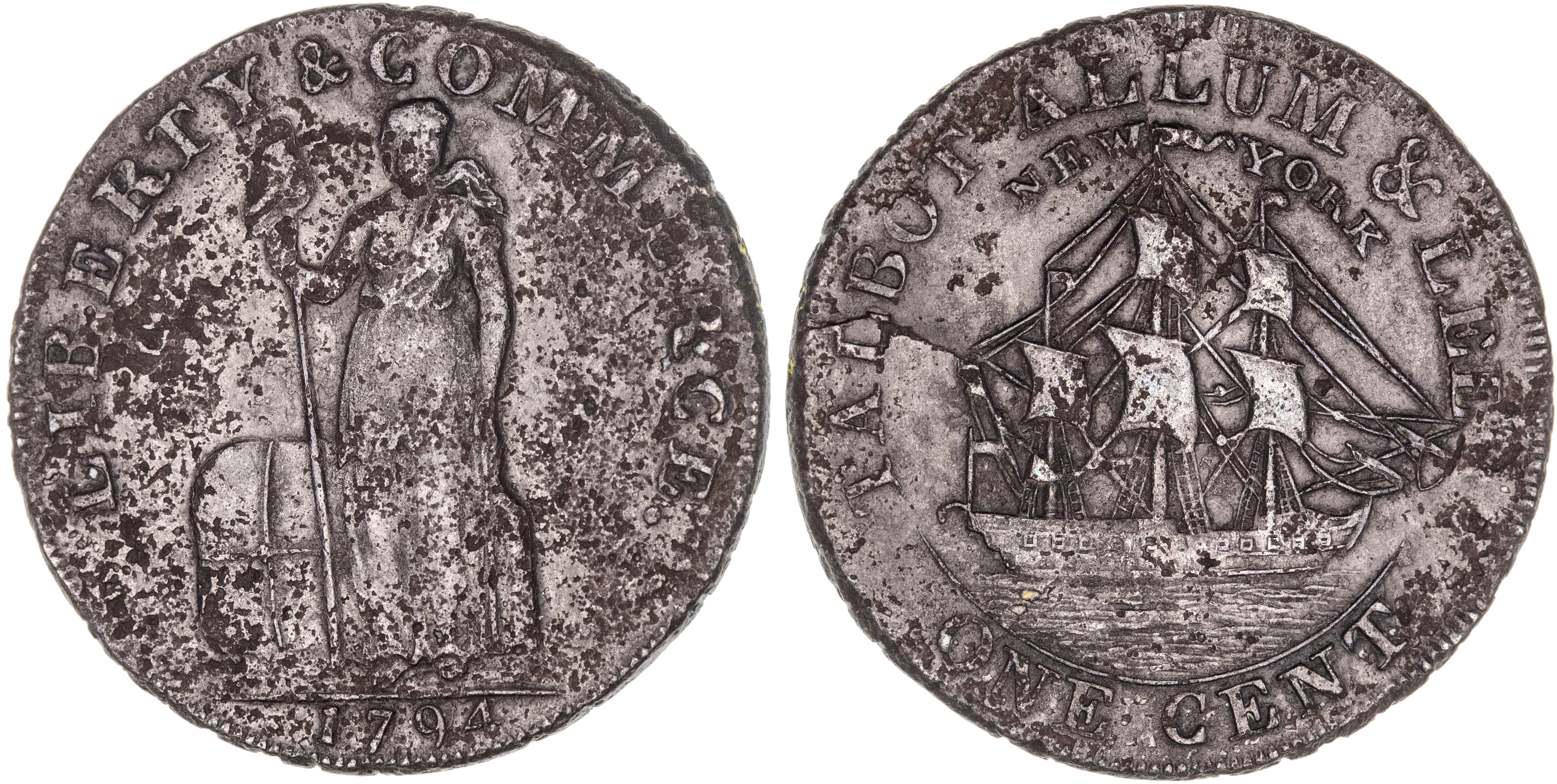 United States, Talbot, Allum & Lee, Cent, 1794, aVF