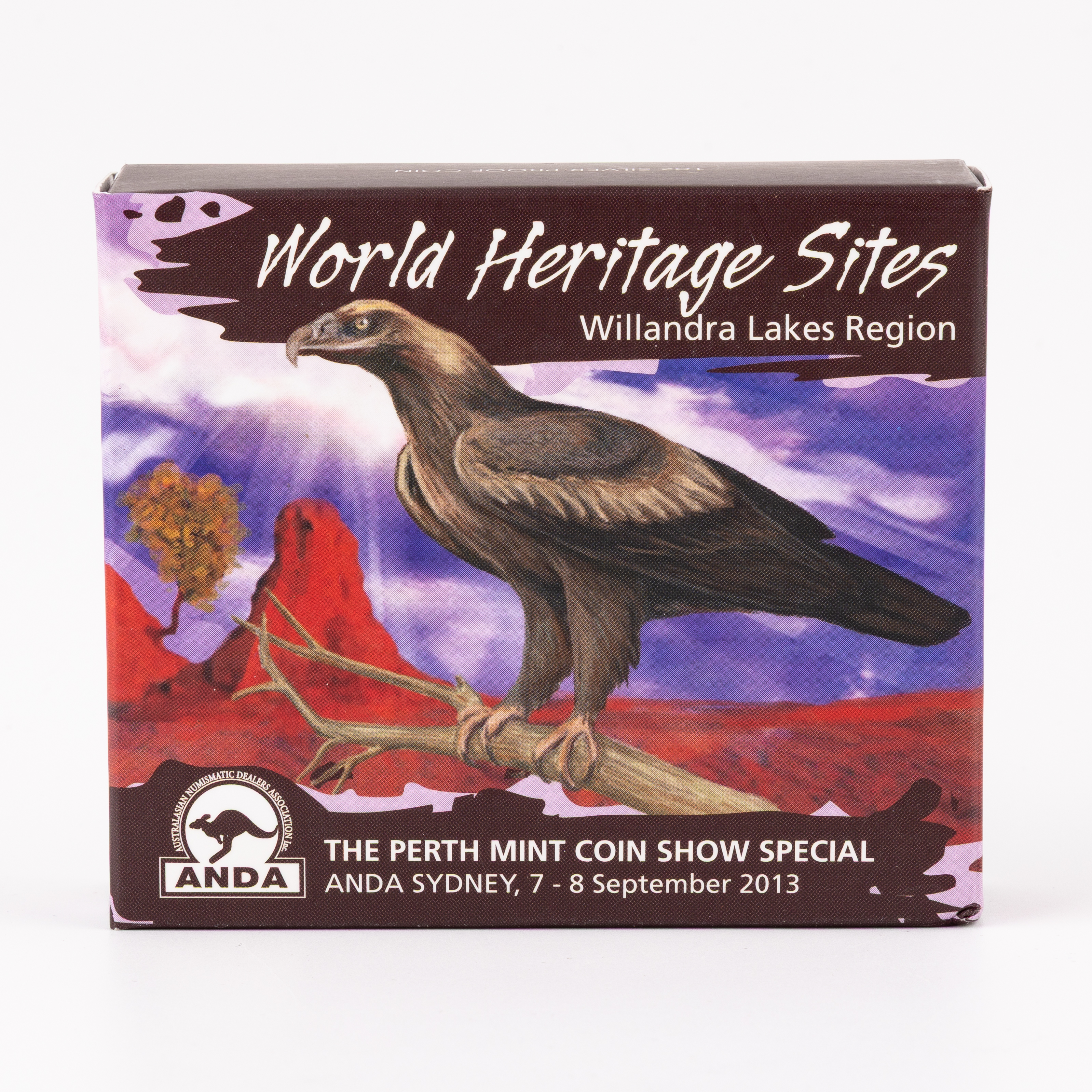 Elizabeth II, Perth Mint/ANDA - World Heritage Sites - Willandra Lakes, One Dollar, 2013, FDC