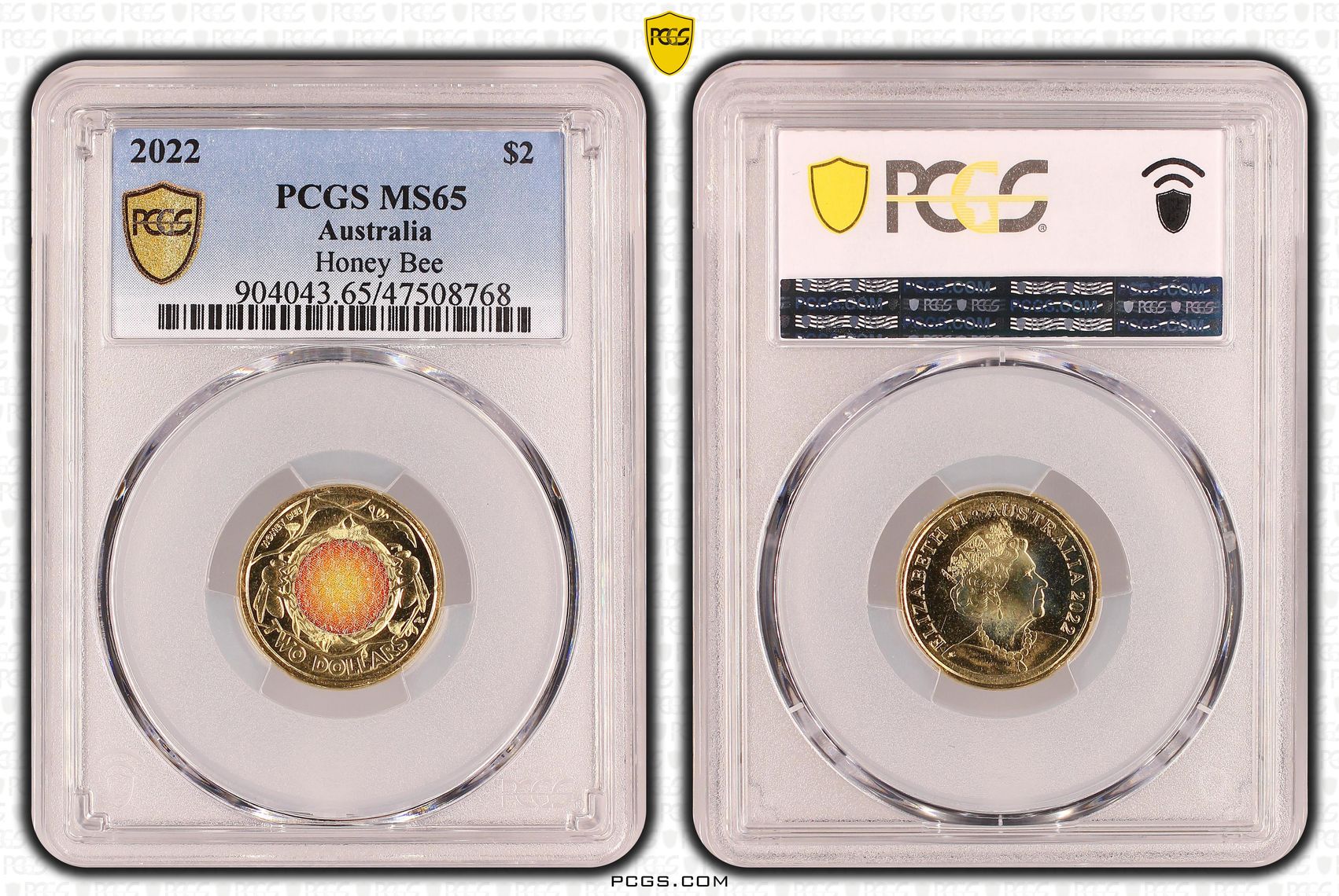 Elizabeth II, Honey Bee, Two Dollar, 2022, PCGS MS65