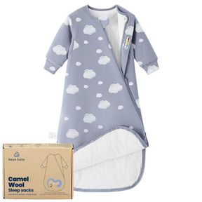 LARGE UNISEX SLEEPING BAG FOR BABIES AND TODDLERS 2.5 TOG SLEEP SACK 18-36MONTHS, BABY SLEEP SACK, LONG SLEEVE SLEEP SACK, WEARABL