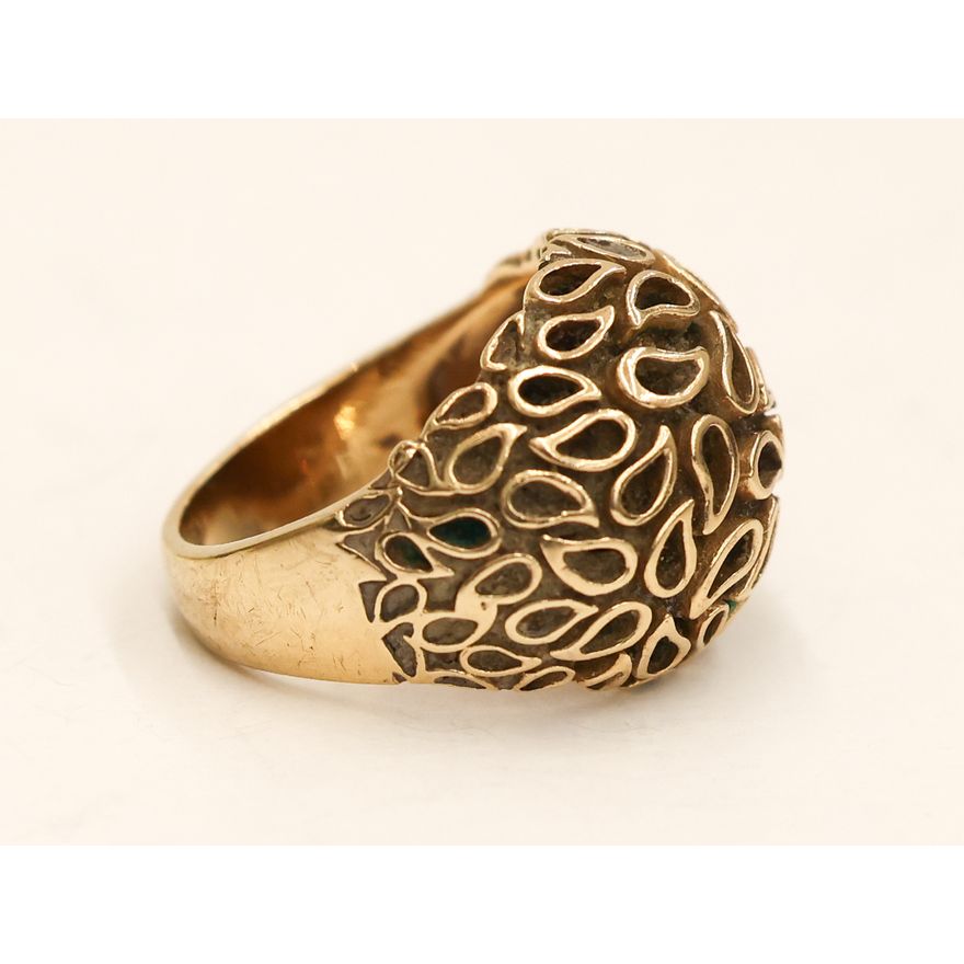 Lido 14k Modernist Design Ring