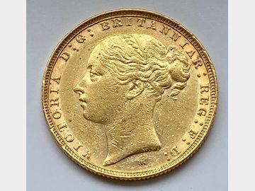 1886 VICTORIA MELBOURNE MINT YOUNG HEAD GOLD SOVEREIGN