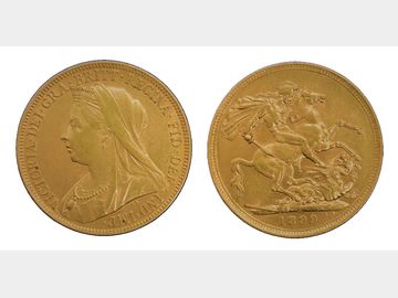 1899 VICTORIA OLD HEAD SYDNEY MINT GOLD SOVEREIGN