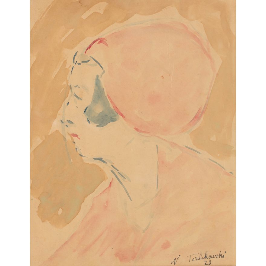 Włodzimierz Terlikowski | Portret żony Terlikowskiego - Jeanne Leygues, 1928 r.