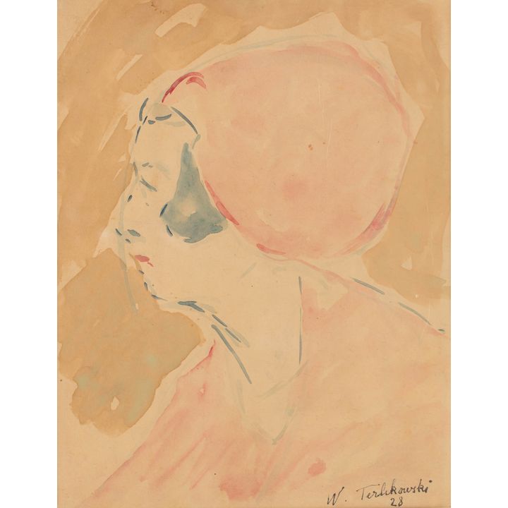 Włodzimierz Terlikowski | Portret żony Terlikowskiego - Jeanne Leygues, 1928 r.
