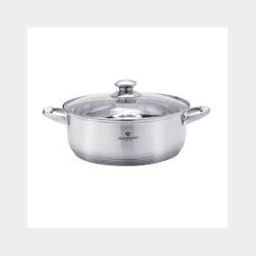 Blaumann 28cm Stainless Steel Shallow Pot - Satin Gourmet Line- 51736/101