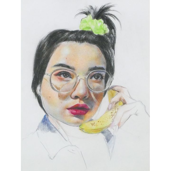 Kamryn Tulare 'Ginsengmasque 2' Drawing, 2018