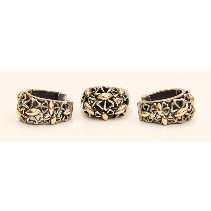 Zanfeld 14k Sterling Ring and Earring Set