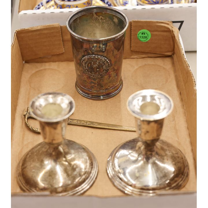 Box Silverplated Mint Julep Cup etc.