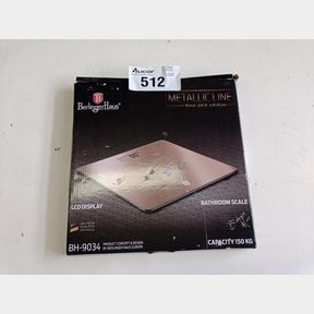 BERLINGER HAUS DIGITAL 150KG BATHROOM SCALE - ROSE GOLD METALLIC