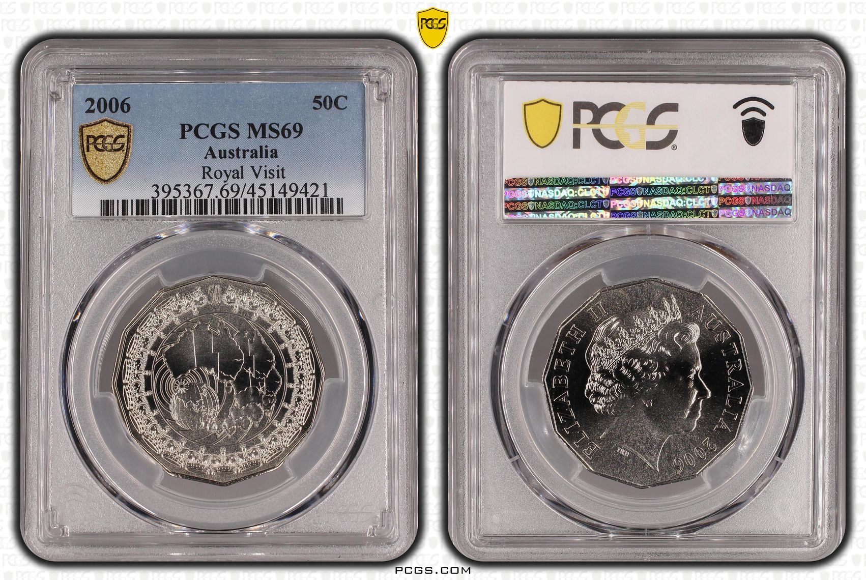 Royal Visit, Fifty Cent, 2006, PCGS MS69