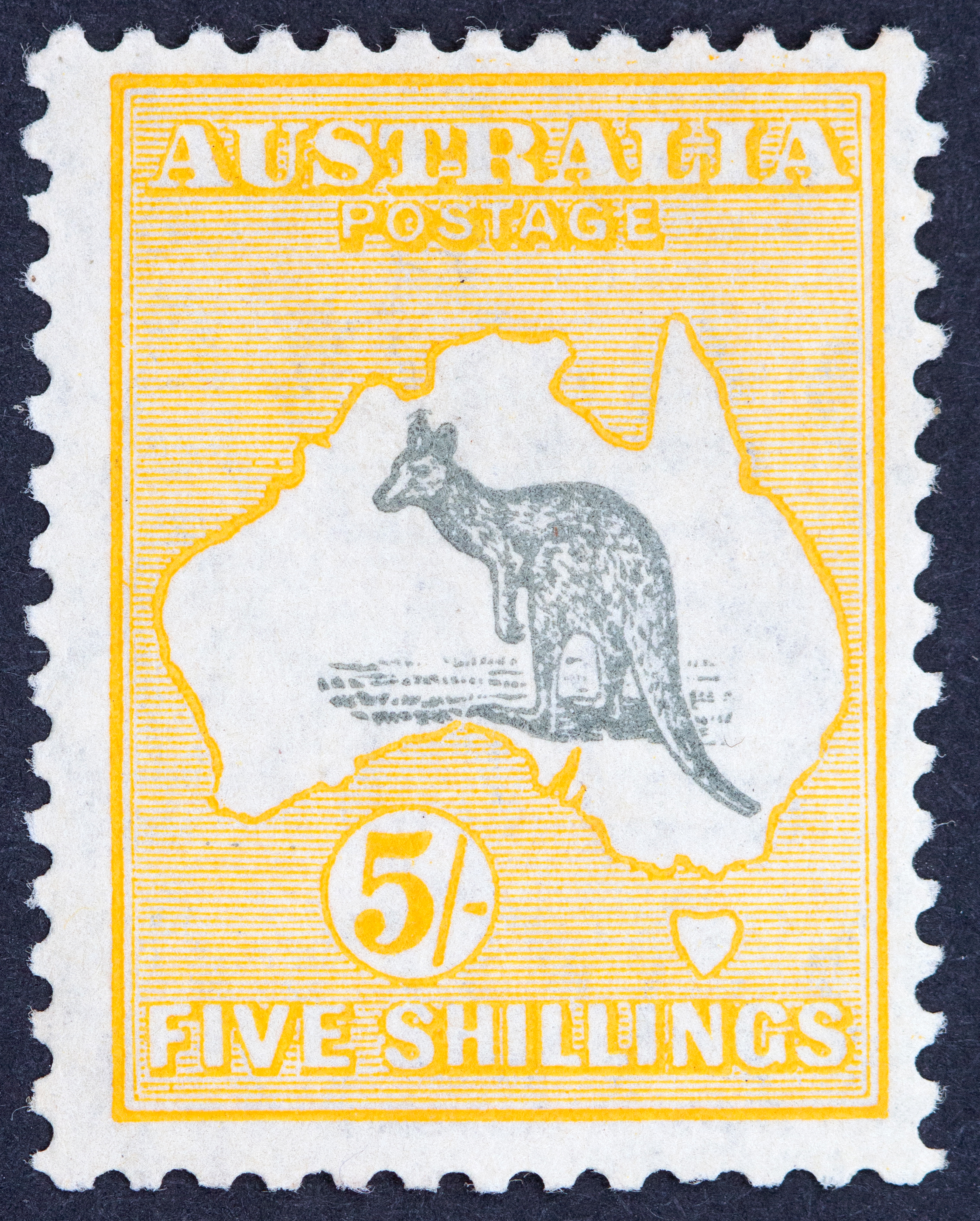 Small Multiple Watermark, Five Shillings, 1929, Good