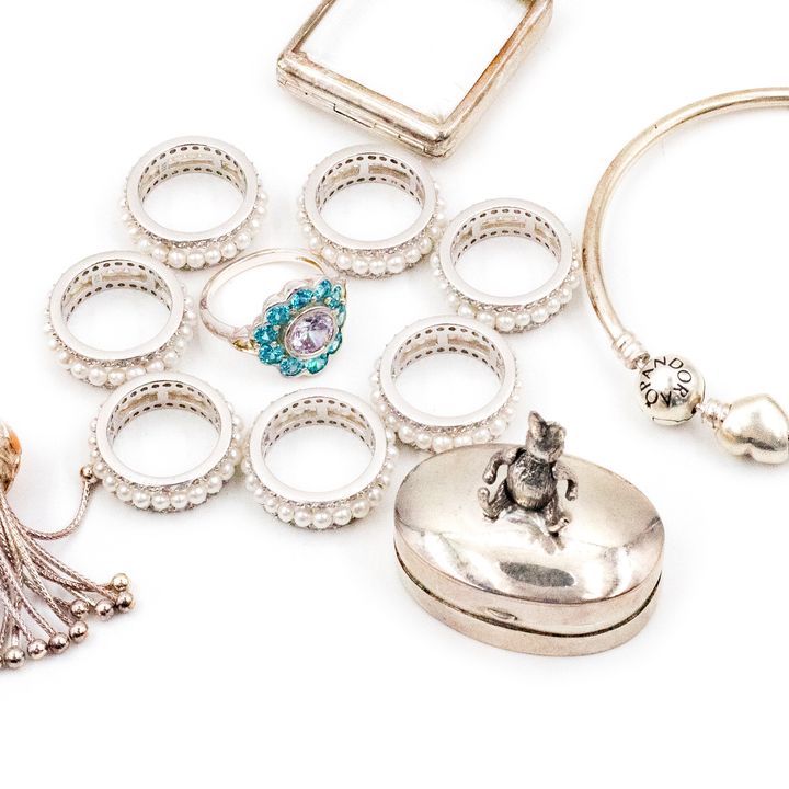 Mix Lot of Silver Jewellery
