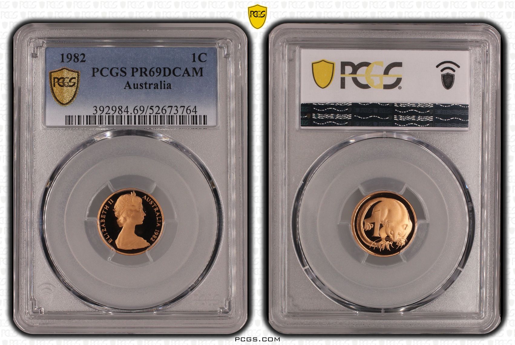 One Cent, 1982, Pcgs Pr69dcam
