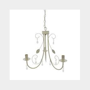 3 Light Metal Chandelier With Rounded Arms and Crystals -- Bar 6007226058789- 51738/1002 SN B1 (S7)