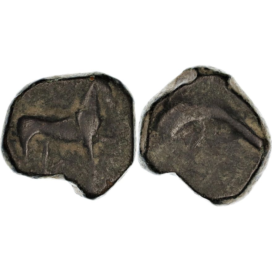 Apulia, Salapia, Æ Unit, 275-250 BC,  gF