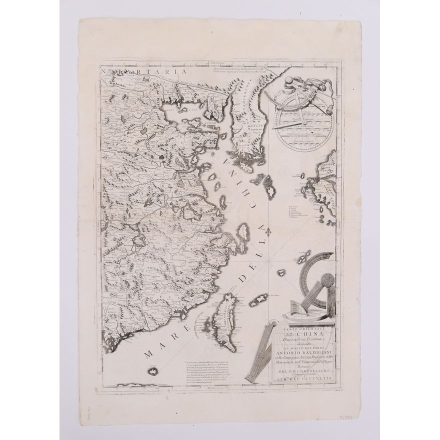 Coronelli. Parte Orientale della China. 1696