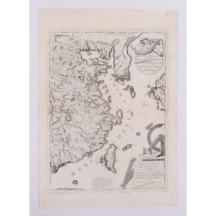 Coronelli. Parte Orientale della China. 1696