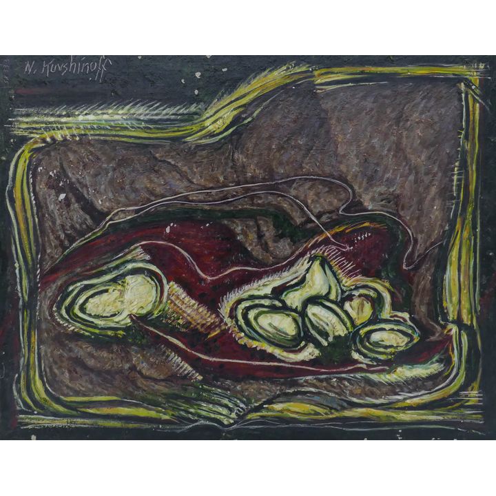 Nicolai Kuvshinoff ''Still Life'' 1950's Oil
