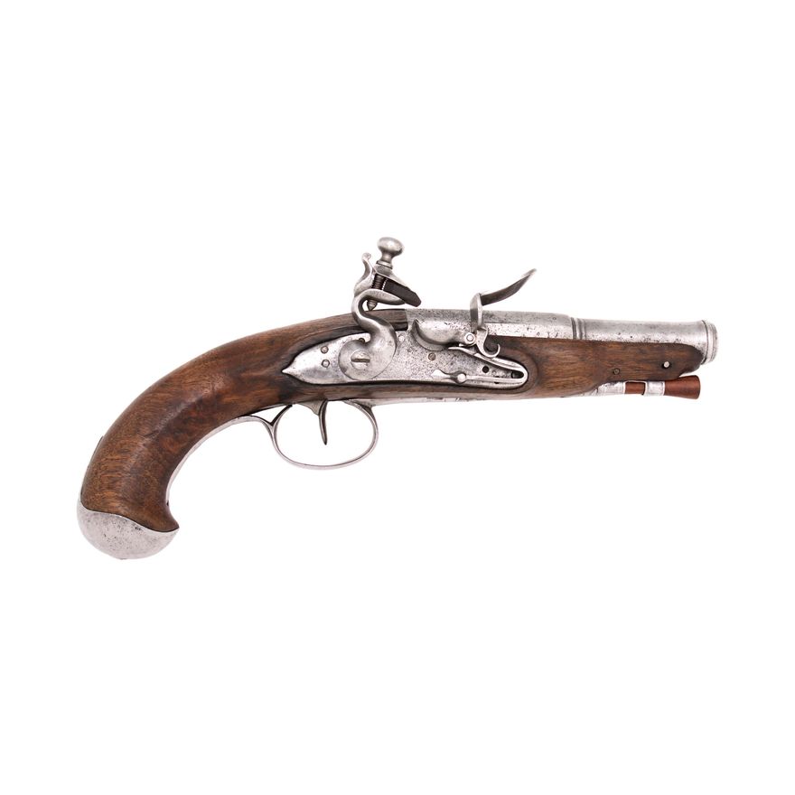 PISTOLET SKAŁKOWY, FRANCJA, XVIII W.
