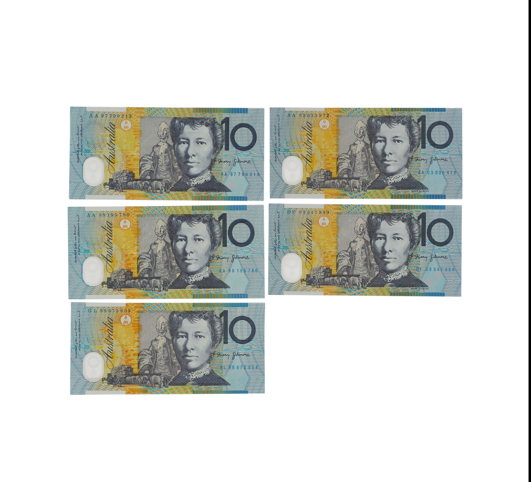 2233. · Accumulation, Ten Dollars, UNC