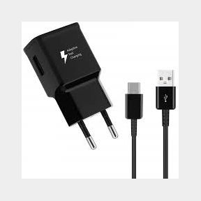 15W Type C/USB C Fast Charger For Samsung/Huawei/Oppo Smartphones - Black- 51745/26074 AS B1 (S2)