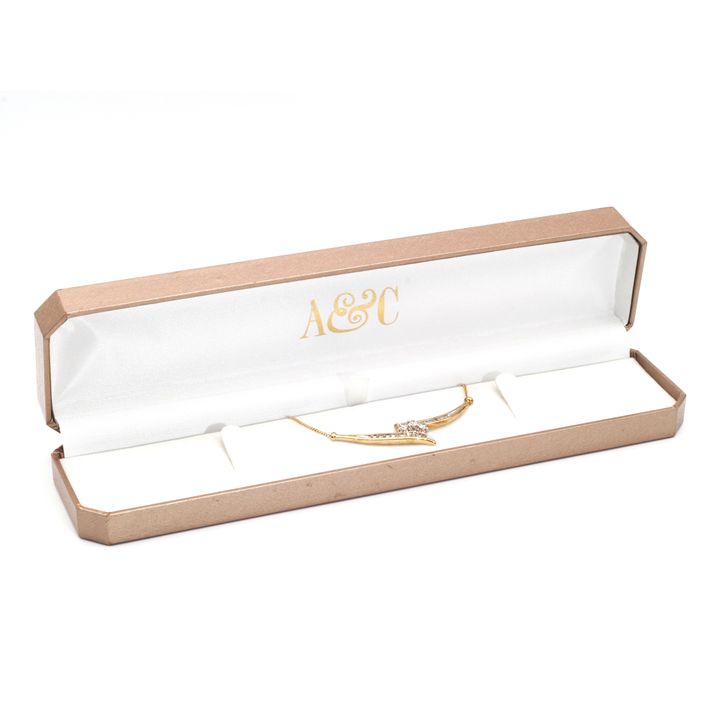 1ct Diamond 9ct Gold Necklace 5.57g