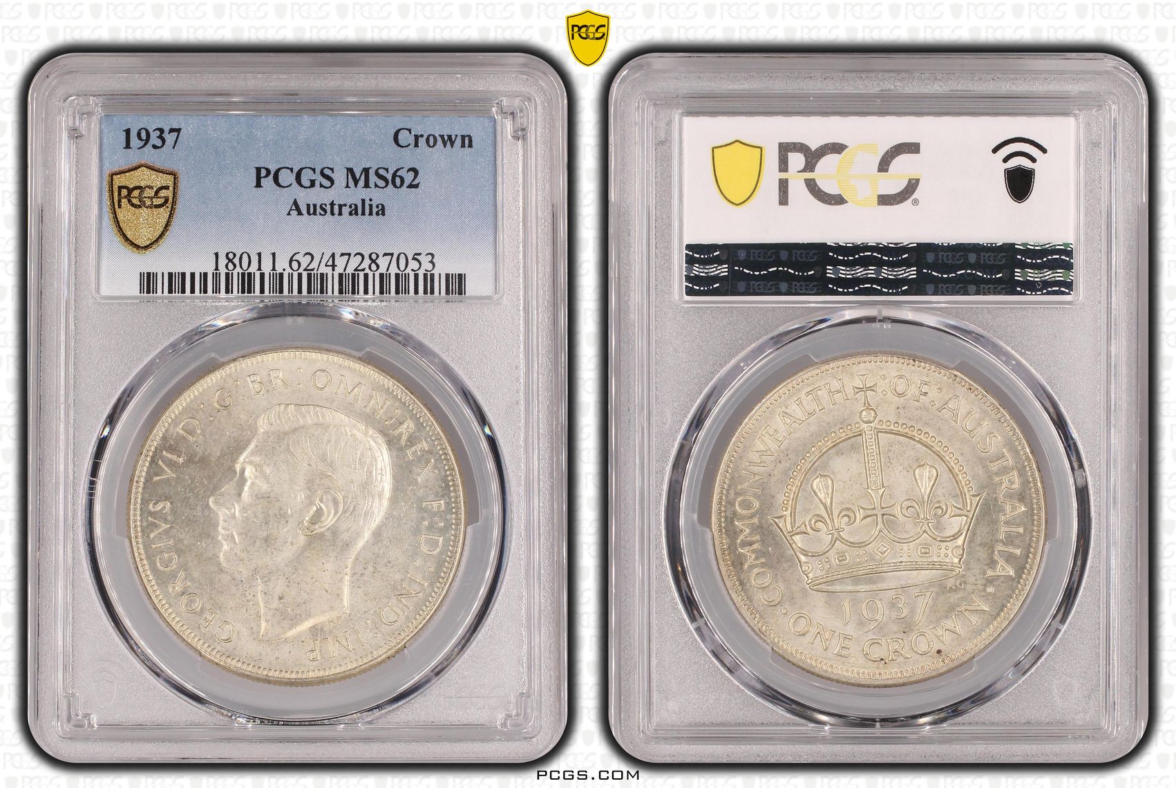 Crown, 1937, PCGS MS 62