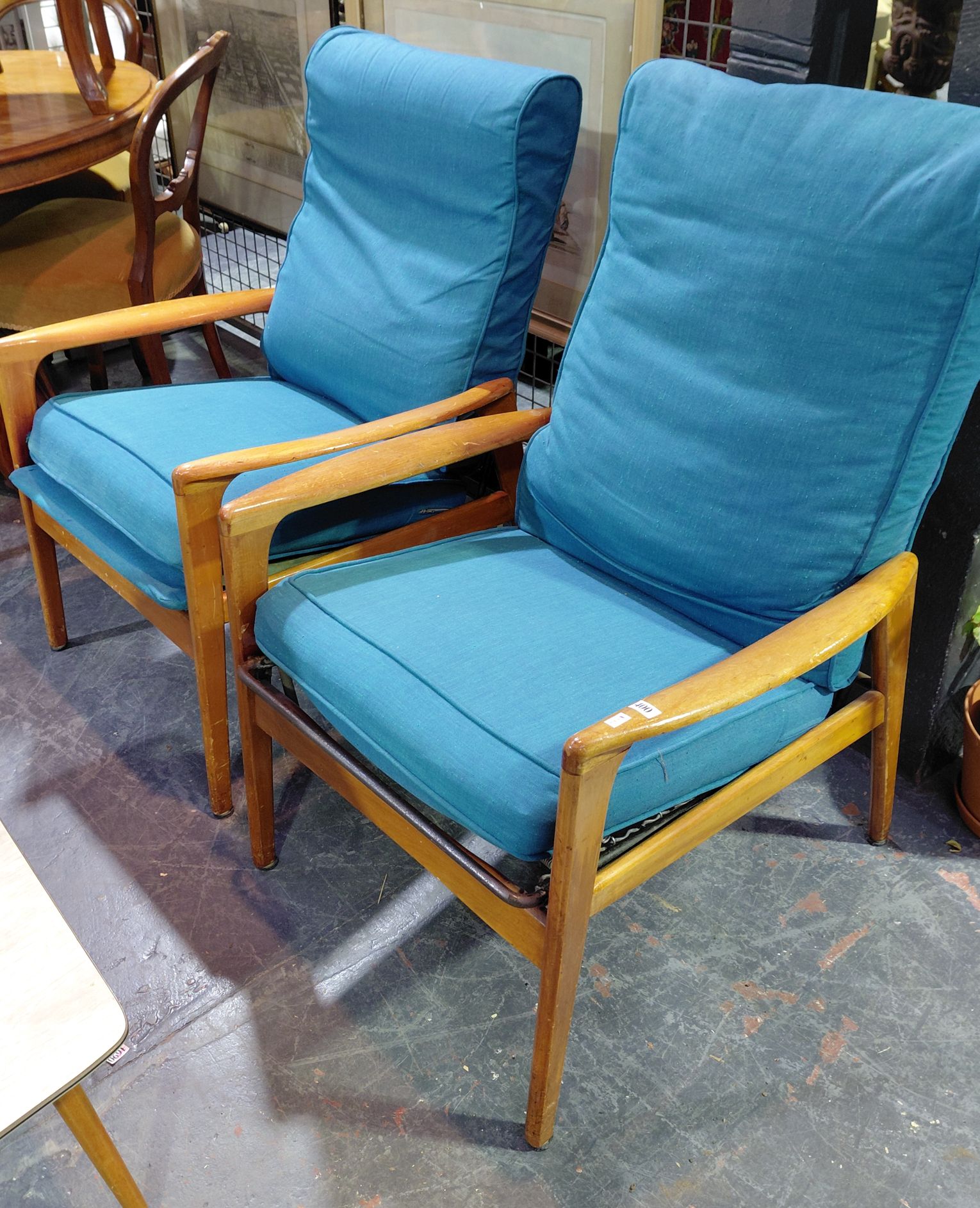 A Pair Of Vintage Fler Armchairs