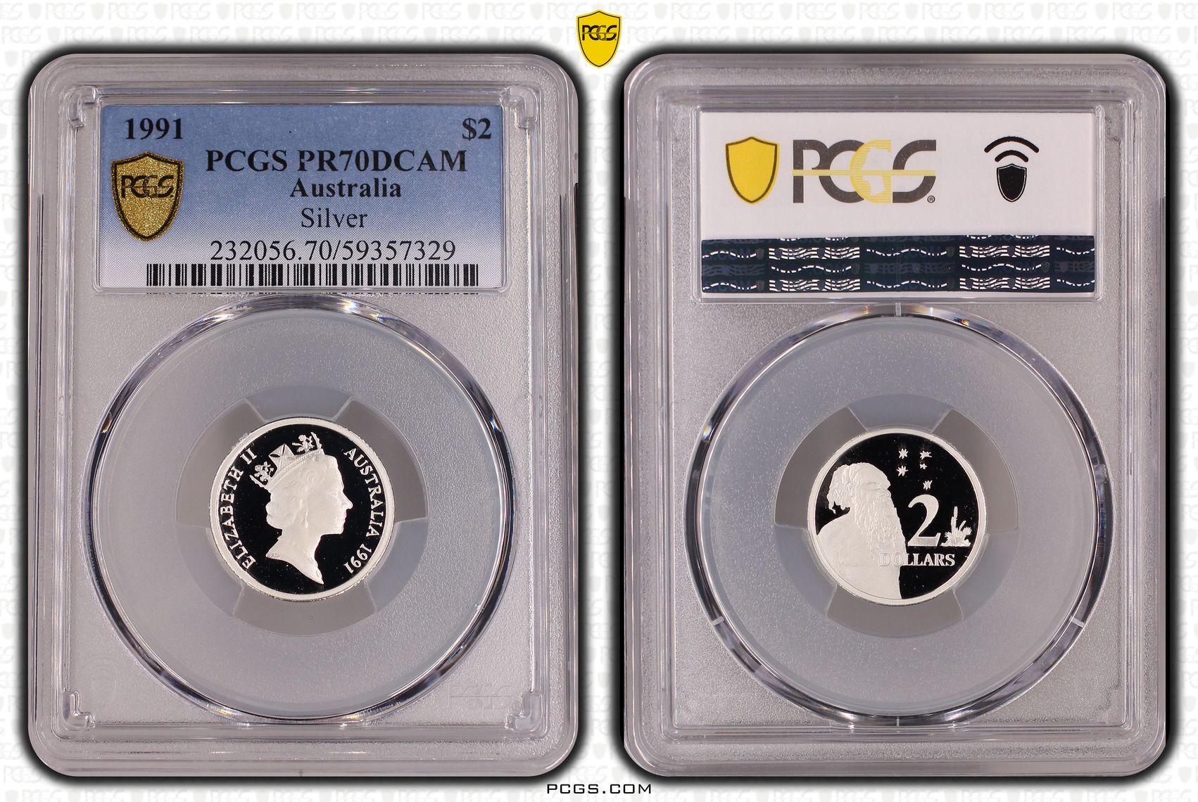 Elizabeth II, Silver, Two Dollar, 1991, PCGS PR70DCAM