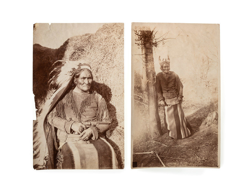 Two Scarce Photographs of Geronimo (1829-1909)