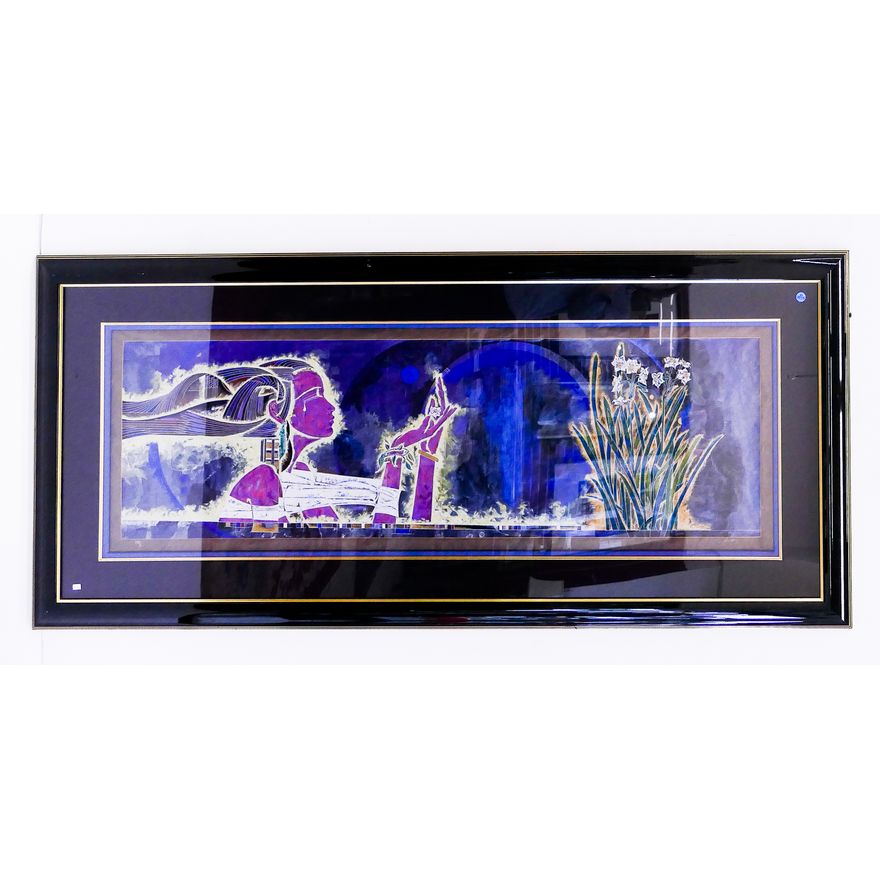 Lu Hong 'Spring Sensation' S/N Serigraph Gallery Framed w/ COA - purchased for $2,200- 30x67''
