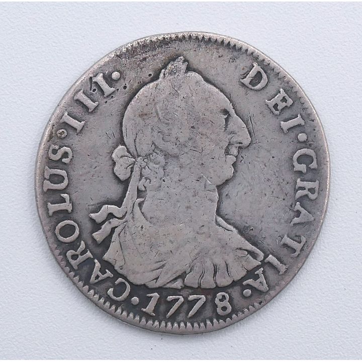 1778 Spanish Colonial Reales Silver Coin - 12.9 Grams