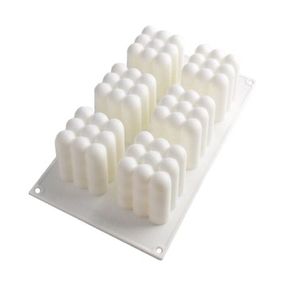 Craft DIY 6 Cavity Bubble Shaped Silicone Candle Mould 28x17cm |