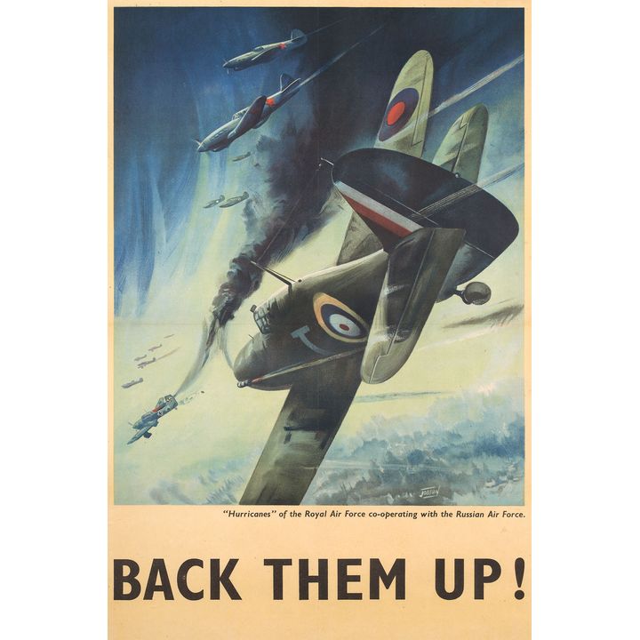 JOBSON, RON - W.W. II PROGAGANDA POSTER - ‘Back Them Up!’