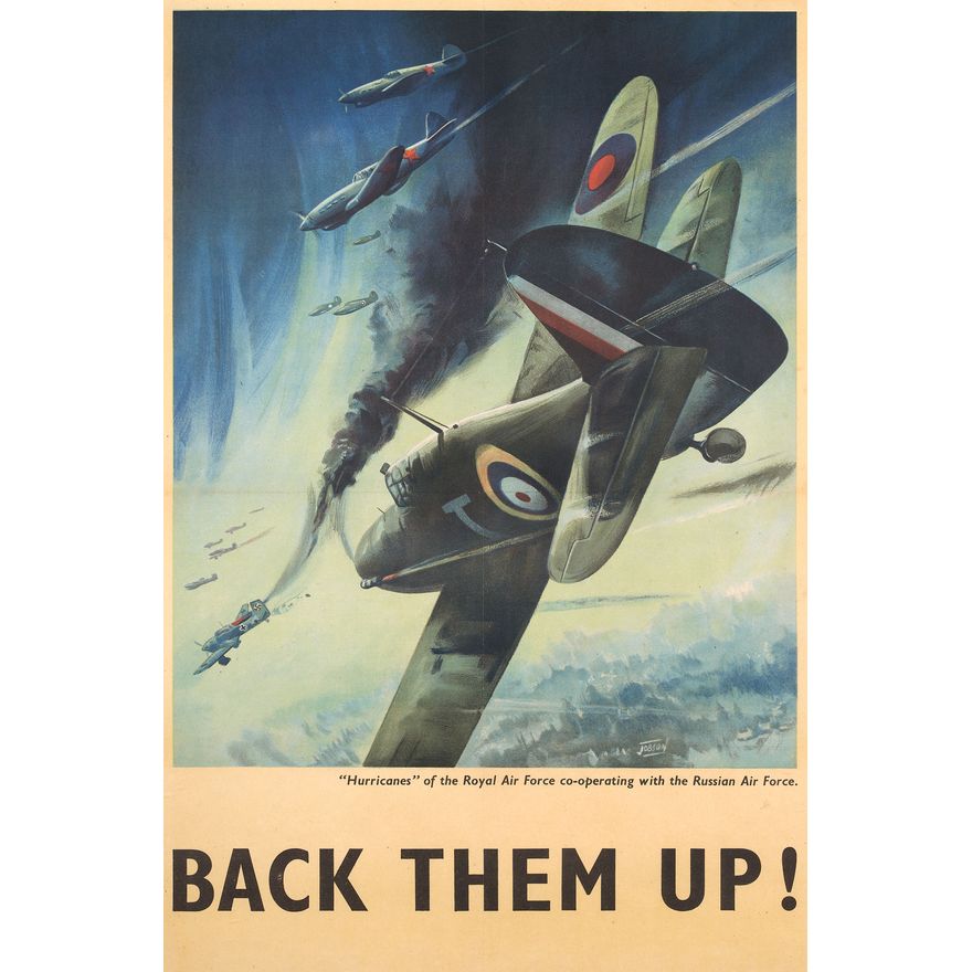 JOBSON, RON - W.W. II PROGAGANDA POSTER - ‘Back Them Up!’