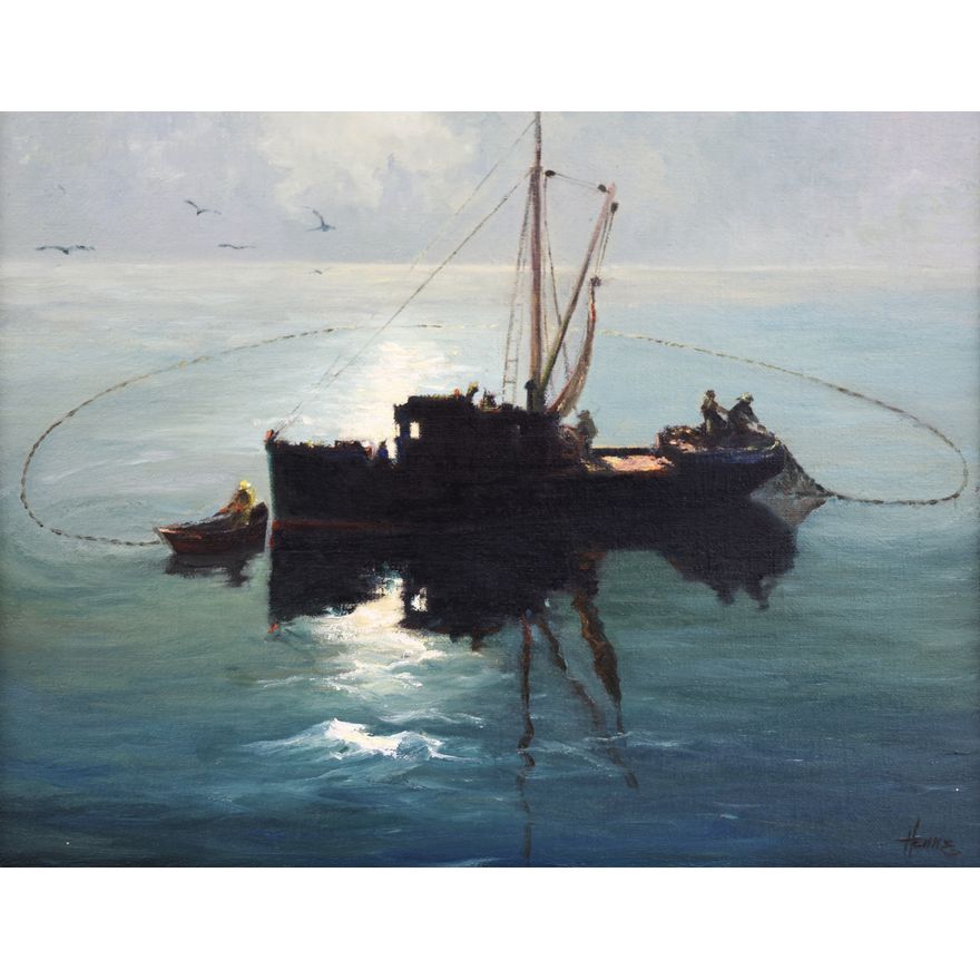 Ellen Henne Goodale ''Fishing Boat'' Oil
