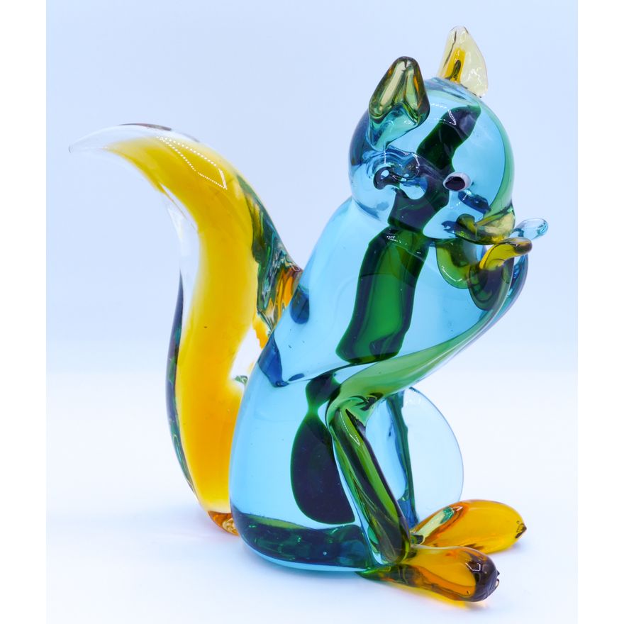 Vintage Murano Glass Squirrel Figure 8"