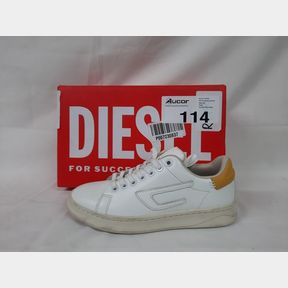 DIESEL S-ATHENE LOW W - Y02870P4423H9233 - WHITE/CANARY - UK 4