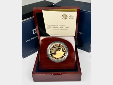 2017 SAPPHIRE JUBILEE GOLD PROOF 5 POUND BOXED