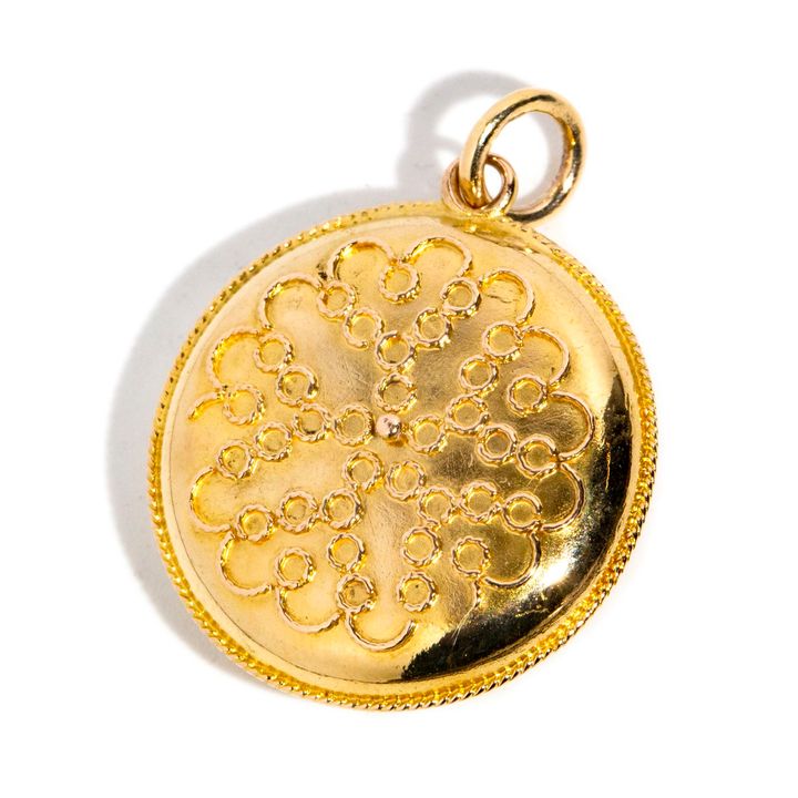 Antique 15 Carat Mourning Pendant,