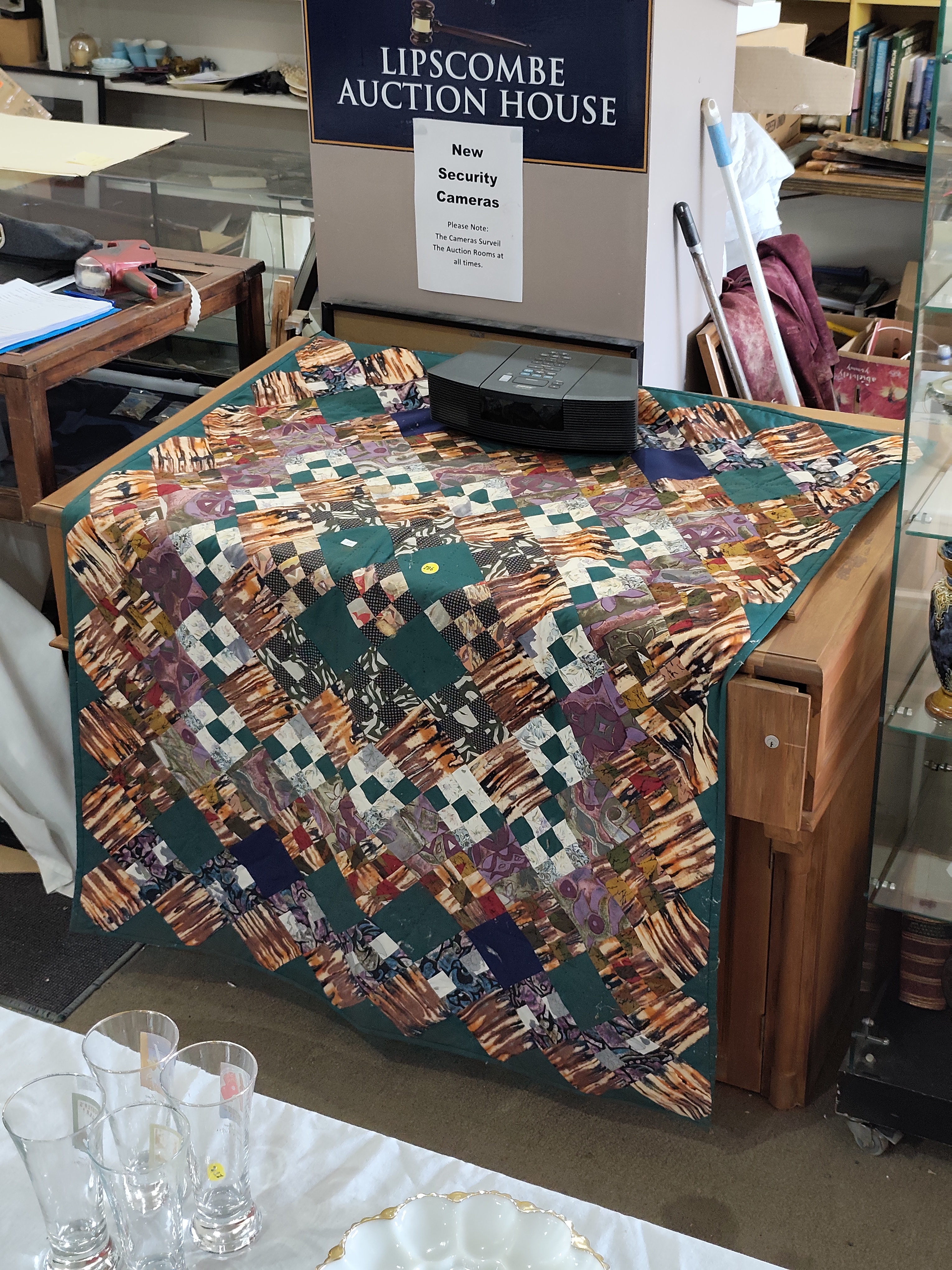 Large Patchwork Quilt — sold at auction in New Zealand for $15