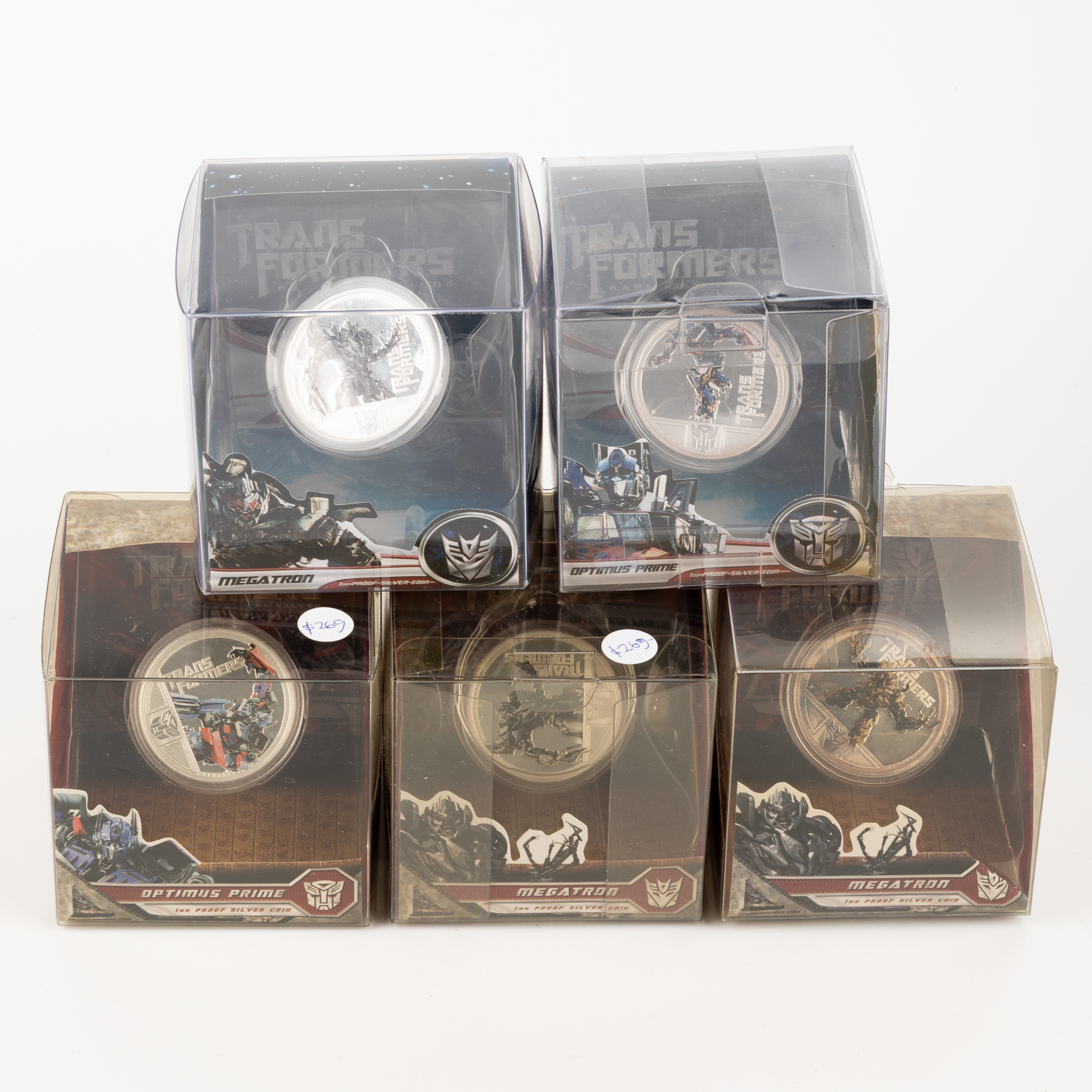 Transformers 1oz Proof Silver Coins, FDC