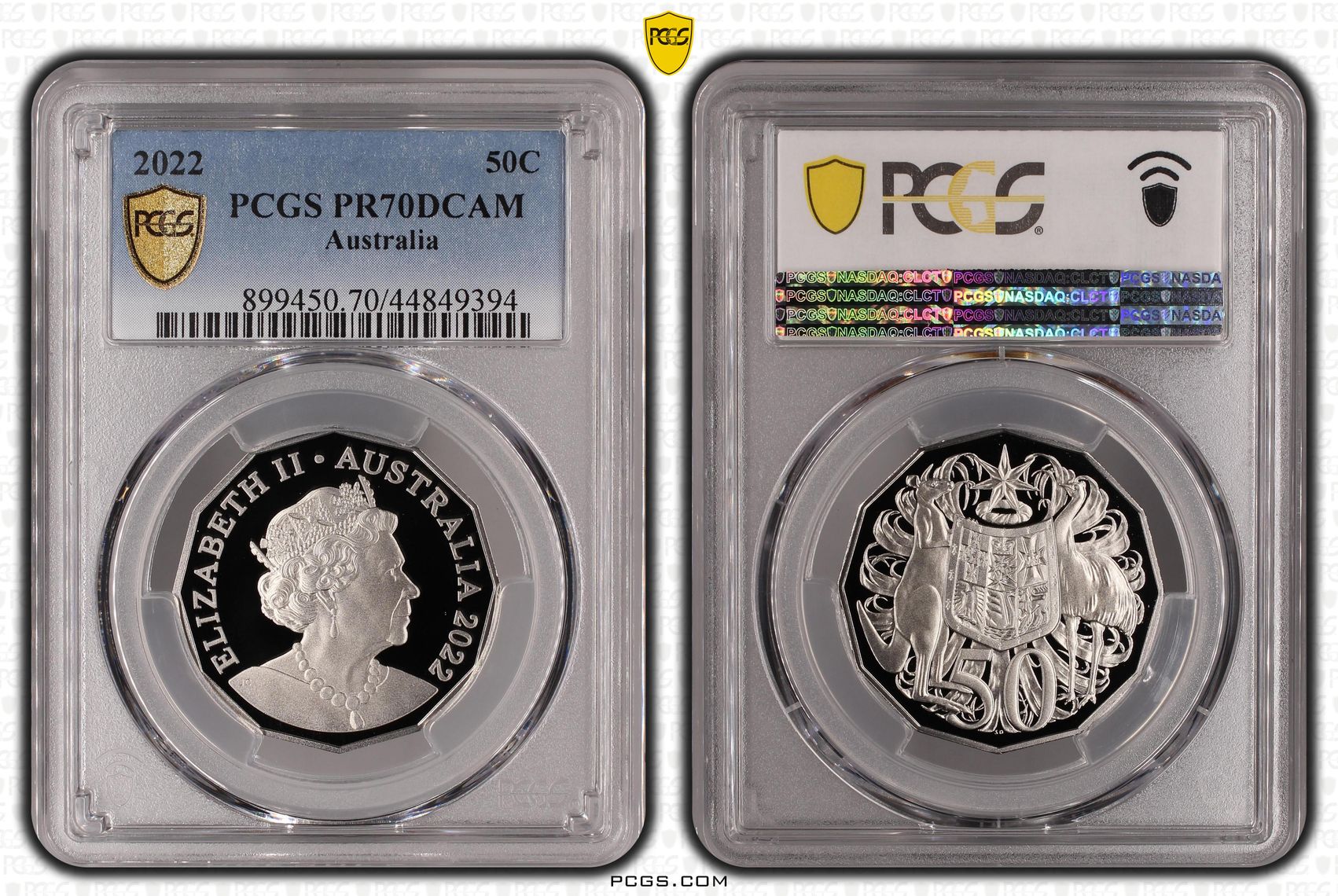 Fifty Cent, 2022, PCGS PR70DCAM