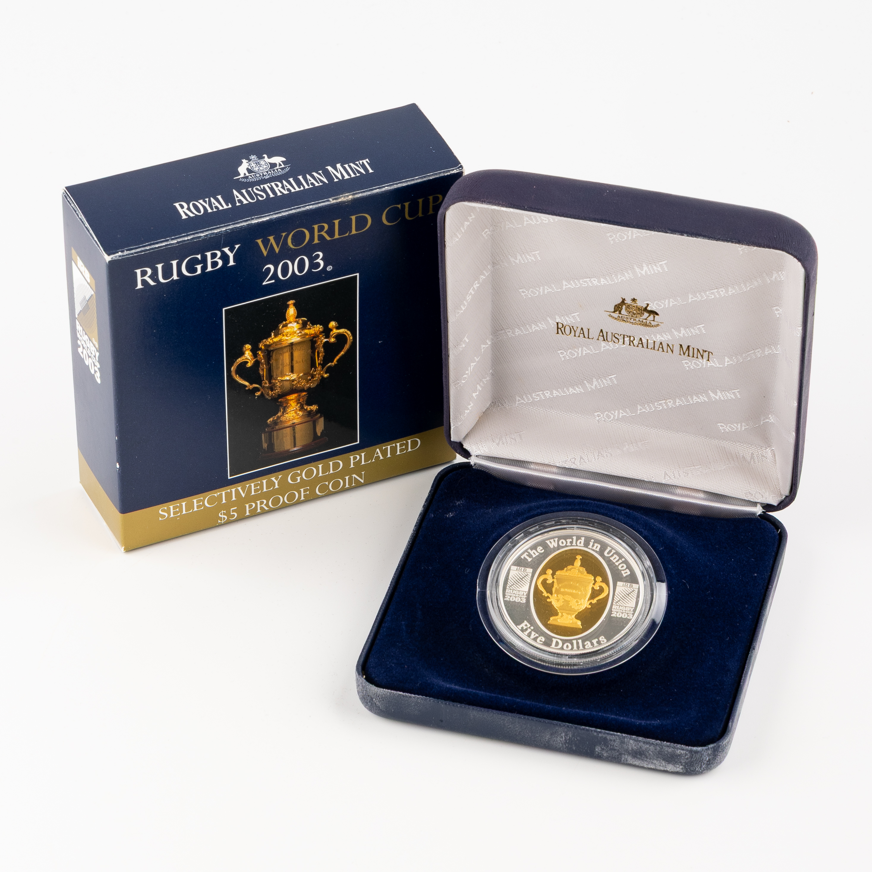Elizabeth II, Rugby World Cup, Five Dollars, 2003, FDC