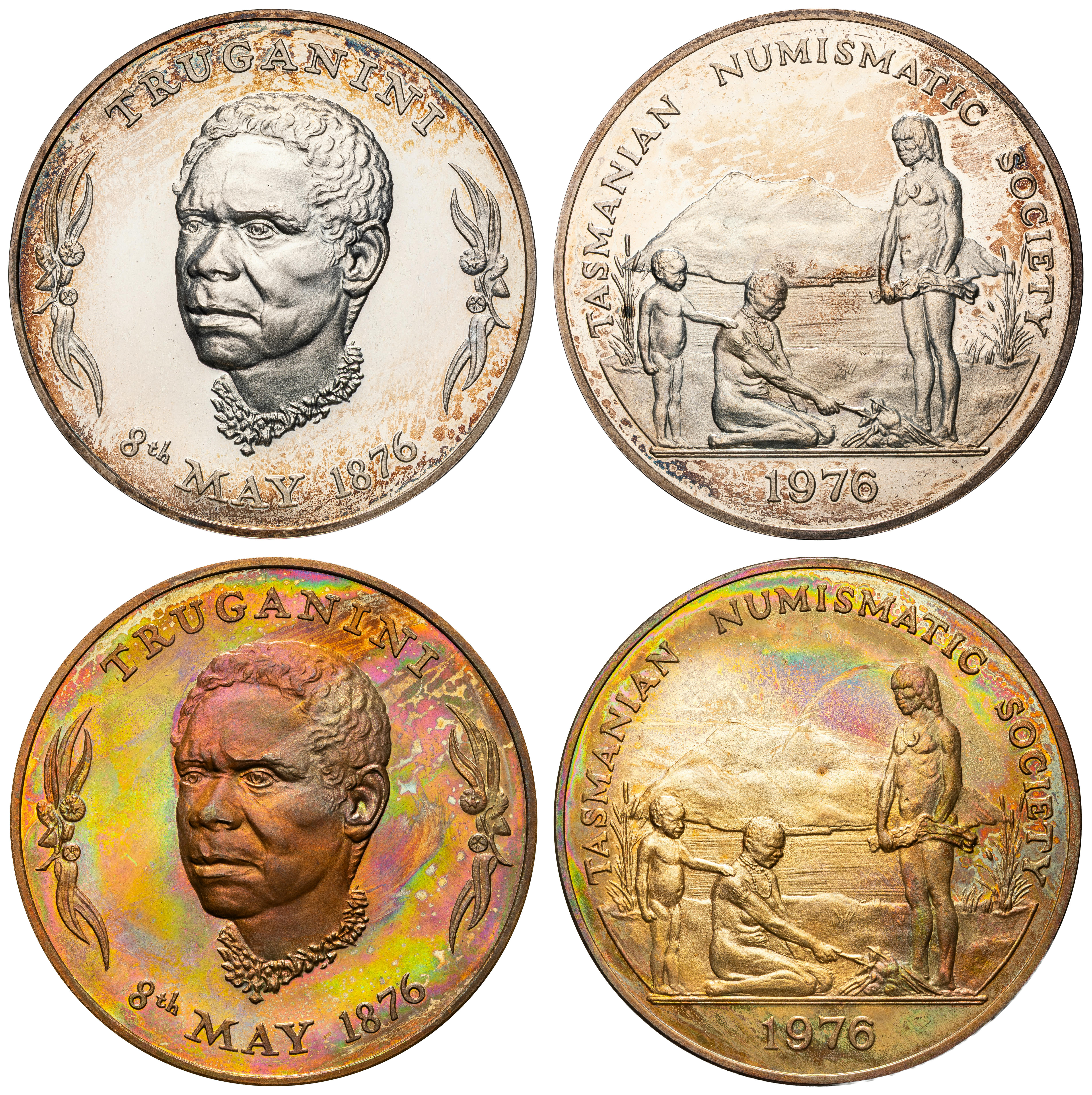 Tasmanian Numismatic Society Silver Medal, 1976, FDC