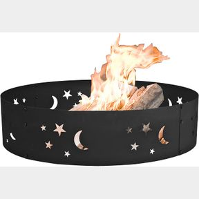 NEW LARGE ROUND METAL FIRE PIT RING 36 IN XY0625