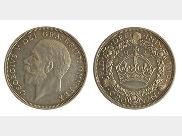 1927 KING GEORGE V PROOF SILVER WREATH CROWN