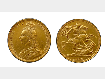 1890 VICTORIA SYDNEY JUBILEE HEAD SOVEREIGN